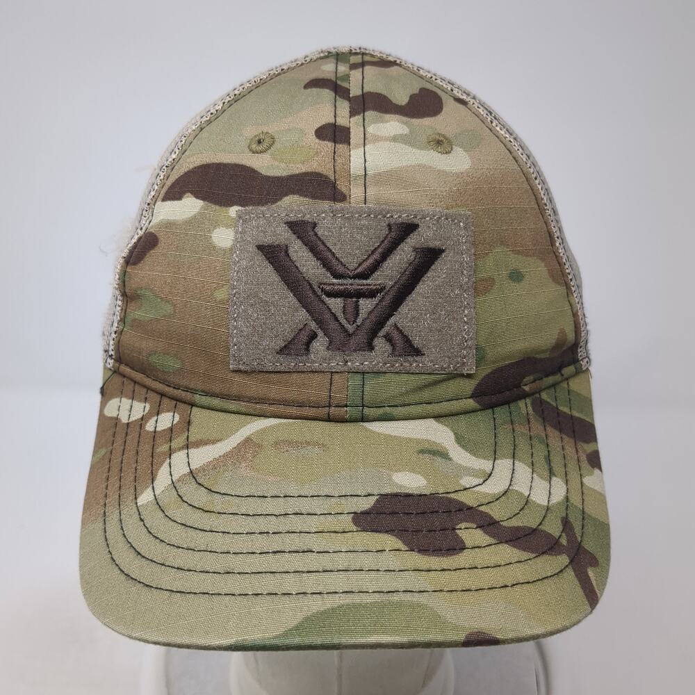Vortex Logo Patch Strapback Mesh Back Trucker Hat… - image 2